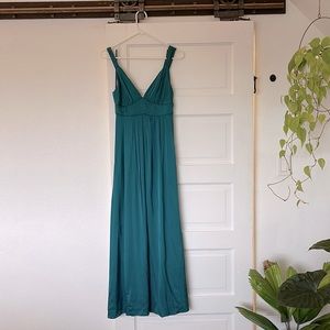 Long silk maxi dress